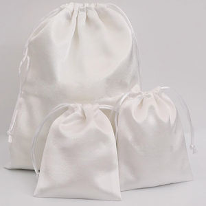 40*30 bolsas de regalo de satén suave de lujo para ropa bolsa de cordón dorado bolsa de cordón de seda satinada para regalo - Product Image 4