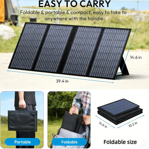แผงโซลาร์เซลล์พับได้แบบพกพา Alecter APH-FB188 60W ชาร์จ USB 5V โมโนคริสตัลไลน์ซิลิคอน ประสิทธิภาพ 23% ลายพราง ลดราคาพิเศษ - Product Image 3