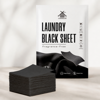 Feuille de lavage non tissée anti-noircissement pour vêtements, produit détergent sûr, pour prévenir la décoloration et le vieillissement