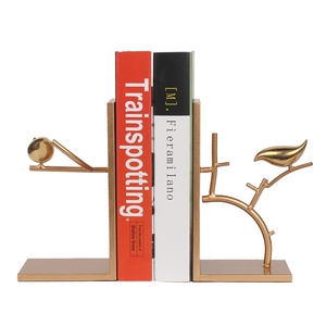 Fermalibri <span class=keywords><strong>Verticale</strong></span> Sottile, Finitura Premium per Scrivania Direzionale in Bronzo Spazzolato-Zinco Stile Cinese - Product Image 1