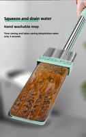 Vadrouille plate pliable en microfibre pour le nettoyage des sols Offre Spéciale paresseux