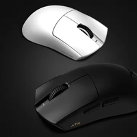 ATK X1 Pro Paw3950 Peso ligero 2,4G BT Ratón inalámbrico con cable 8K Receptor Adaptador Ratón para juegos