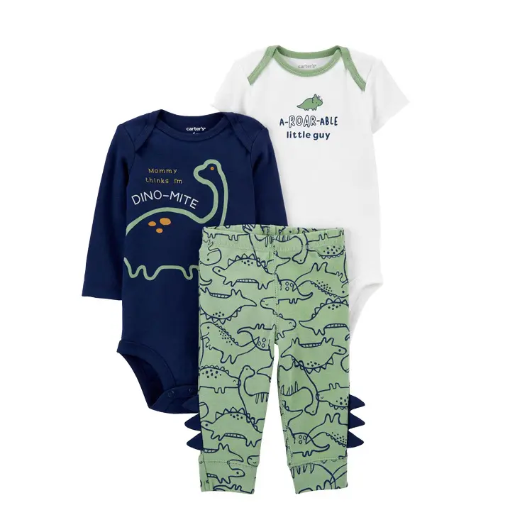 Babykleertjes 3 Stuks Baby Jongens Meisjes Rompertjes Bodysuits 100% Katoenen Baby Jumpsuit Kleding In Voorraad Klaar Om Te Gaan