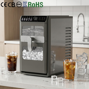 Machine à glaçons électrique automatique en acier inoxydable, faible niveau sonore, 12 kg/24h, glaçons en forme de croissant, <span class=keywords><strong>5</strong></span> épaisseurs, pour hôtels et foyers - Product Image 2
