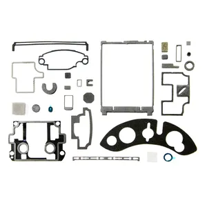 Tin plate photo etching emi rfi shield with plating match rubber gaskets,silver coated glass high conductive rubber gasket