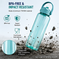 Bouteille de sport Tritan 800 ml Édition Coupe 2026 avec logo personnalisé, sans BPA, anti-fuite, écologique, avec paille, ouverture à une main, idéale pour les voyages