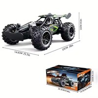 1:18 Mini RC Racing Off-Road Monster Truck 2.4Ghz Remote Control 15KM/H Drift Perlu Perakitan Charger Mainan Balap untuk Anak Laki-Laki