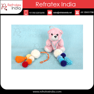 Decorative Handmade Indian Acrylic <b>Tassel</b> Pom Pom best <b>Tassel</b> <b>Fringe</b> Bulk Supply in India - Product Image 6