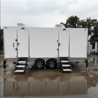 Toilettes mobiles sur roues pour camps de construction isolés Toilettes mobiles écologiques portables