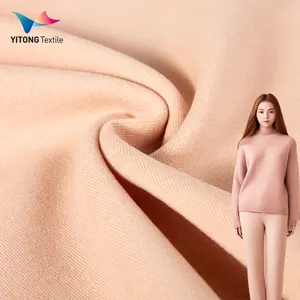 Wholesale Acrylic Fleece Fabric Thermal Underwear Fabric 54% Acrylic 36% Viscose 10% Spandex Fabric