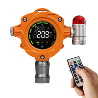 Detector de Gas Fijo con Alarma Sonora y Luminosa Yaoan ATEX CE D400 para CH4, CO, O2, CO2, Gases Combustibles y Tóxicos, 4-20mA RS485 Industrial