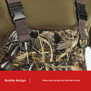 Waders <span class=keywords><strong>da</strong></span> Caccia con <span class=keywords><strong>Stivali</strong></span> in Gomma Termici <span class=keywords><strong>da</strong></span> 200G, Impermeabili con Suola Chiodata in Neoprene, a Stivale Intero per <span class=keywords><strong>Pesca</strong></span> - Product Image 5