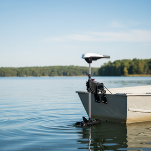 Moteur silencieux portable pour bateau gonflable de loisirs, mini bateau de pêche, 540 W, 12 V, 54 lb, 2 CV, CVT - Product Image 1