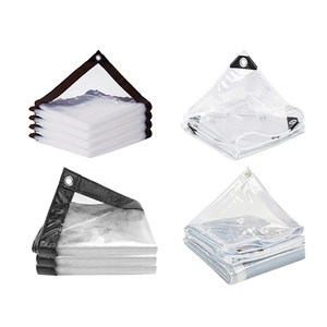 Anti Aging Crystal Clear Tarp Clear Waterproof <strong>Tarpaulin</strong> <strong>for</strong> <strong>Pergola</strong> Cover Weather Resistant Tear Resistant Easy to Store - Product Image 3