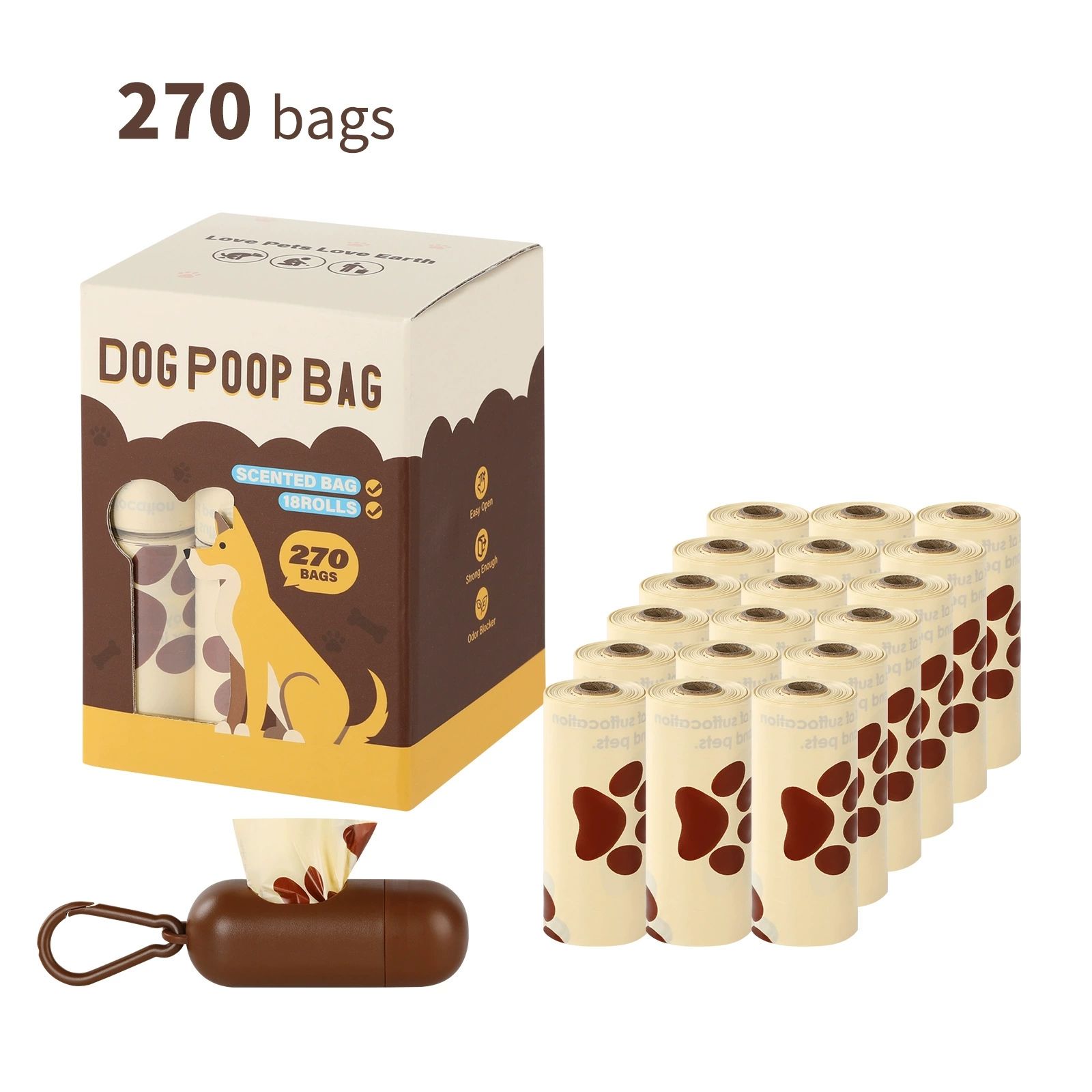 Lait 18 rouleaux+dispenseur blanc