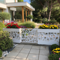 Panel de Acero Galvanizado Ecológico, Duradero y Ligero para Privacidad en el Hogar, Jardinera, Decoración de Jardín con Corte Láser DIY