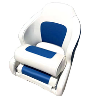 Siège marin pliable ITOPWELL Deluxue pour bateau/yacht, siège individuel, matériau ABS/PU, couleurs blanc+bleu/blanc+noir, garantie 1 an