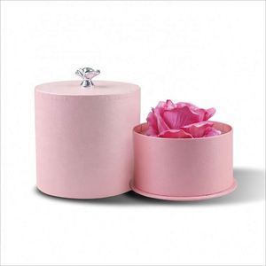 High Grade Customized Pink Cylinder Gift <b>Boxes</b> with Special Flower Design - Product Image 5