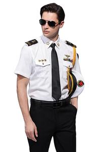 Chemise <span class=keywords><strong>de</strong></span> travail pour homme, uniforme <span class=keywords><strong>de</strong></span> commerçant, <span class=keywords><strong>de</strong></span> fonctionnaire, <span class=keywords><strong>de</strong></span> commandant, décontractée, respirante, polyester/coton, toutes saisons - Product Image 6