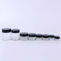 Pots de crème en verre personnalisés de 50ml avec bouchon à vis bouteilles vides de 30ml 50ml pour les soins de la peau et l'emballage du visage