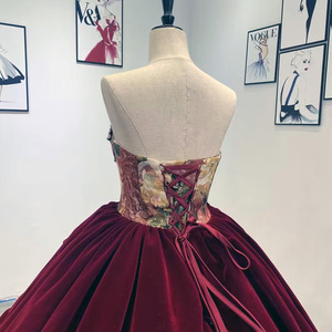 Robe de bal, robes de soirée, fleurs 3D, sans bretelles, irrégulière, robe de cocktail de mariage WM34 - Product Image 3