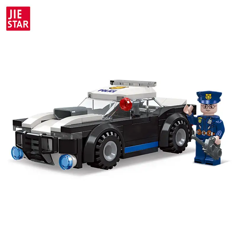60312 игрушечный набор для строительства городской полицейской машины, мини-60369