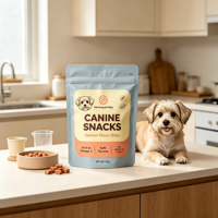 Sacs d'emballage professionnels en BOPP personnalisés, résistants à l'humidité, pour aliments pour animaux de compagnie, sachets refermables pour animaleries, chiens et chats
