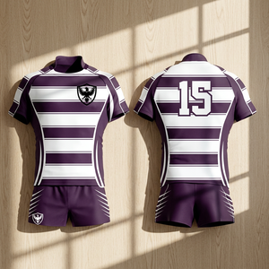 Tenue d'entraînement d'hiver de rugby, maillot thermique à manches longues, kit d'entraînement par temps froid, commande en gros personnalisée - Product Image 1