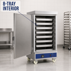 Cuisinière à vapeur électrique professionnelle à 8 plateaux, 9 kW, 220 V, 380 V, pour restaurant, hôtel, boulangerie, traiteur, cuisine - Product Image 3