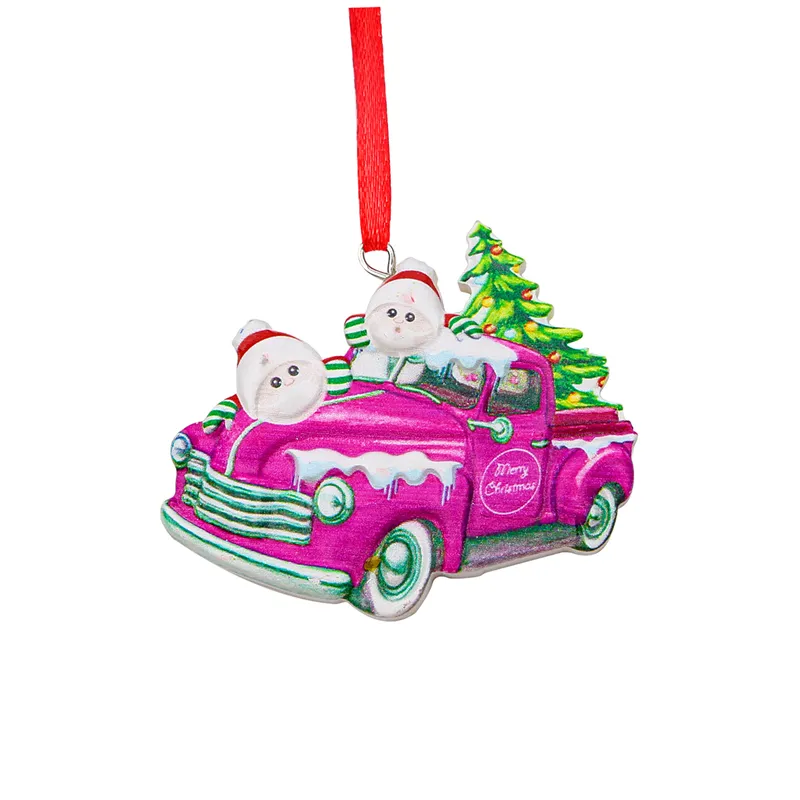 New Pickup Truck Resin Christmas Hanger OEM/ODM Christmas Gift