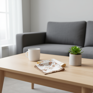 Foulard quadrato piccolo con disegno a linee 70*70CM FULARES - Product Image 2