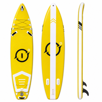 Planche de paddle gonflable en PVC Drop Stitch, stable, 3 ailerons, grande flottabilité, sports nautiques en plein air