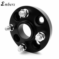Embers Nouveaux entretoises de roue adaptateurs PCD 4x100 CB 60.1 Finition noire 16-20 pouces en alliage d'aluminium 4 trous pour Clio/Captur/Megane/Logan/