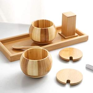 Boîte à sel <span class=keywords><strong>en</strong></span> <span class=keywords><strong>bois</strong></span> Mini sucrier pour cuisine Boîte à épices <span class=keywords><strong>en</strong></span> <span class=keywords><strong>bois</strong></span> fonctionnelle - Product Image 5