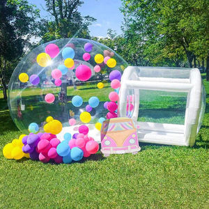 Gran oferta, tienda de cúpula inflable de PVC transparente, <span class=keywords><strong>casa</strong></span> de burbujas transparente con soplador para globos voladores - Product Image 1
