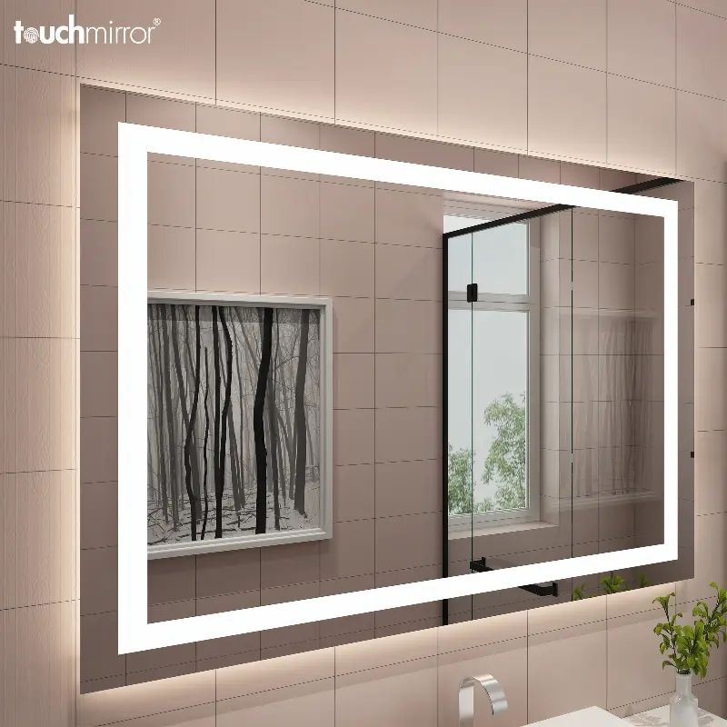 Touch mirror UL Home Decoration Hotel Luxury Mirror With Night Light