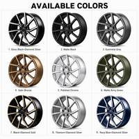 Jantes en alliage d'aluminium forgé à deux tons, à 5 trous, finition dorée usinée, ET personnalisé 20 mm, neuves pour voitures particulières Audi