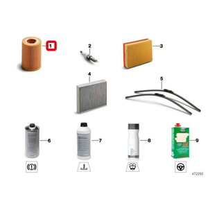 ตัวกรองน้ำมันเครื่อง11428583898 11427826799ตัวกรองน้ำมันเครื่องสำหรับ BMW M240i 340i 440I X6 X7 Z4 - Product Image 2