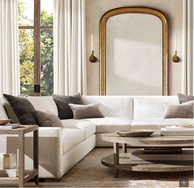 Sofá interior de gama alta, muebles para el hogar, color personalizado, sofás modulares suaves para sala de estar