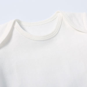 Barboteuse Courte Manches en Tricot Couleur Pure pour Bébé Nouveau-né 3-24 Mois, avec Boutons-Pression, Fabrication ODM - Product Image 4