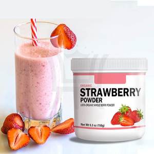 Vente <span class=keywords><strong>en</strong></span> gros OEM/ODM Marque privée poudre de <span class=keywords><strong>baies</strong></span> entières naturelles poudre de fraise lyophilisée soluble dans l'eau - Product Image 3