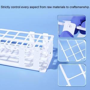 Support de tubes à <span class=keywords><strong>essai</strong></span> en plastique fonctionnel, universel pour tubes à <span class=keywords><strong>essai</strong></span> en verre de 13/16/20/25/30 mm et tubes de centrifugation - Product Image 2