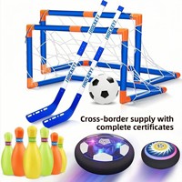 Balón de Fútbol Levitante para Niños, con Música y Luces, Doble Portería, Juguete Interactivo para Interiores, Venta al Por Mayor