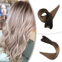 Extensions de cheveux naturels européens en mèches, échantillon gratuit du fournisseur d'usine