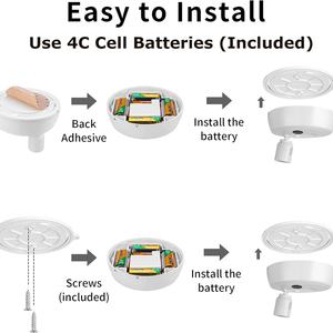 Lampes LED sans fil améliorées pour tableaux, avec télécommande, intensité réglable, température de couleur ajustable, batterie longue durée, installation facile - Product Image 3
