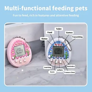 Jouets électroniques pour animaux de compagnie, porte-clés, <span class=keywords><strong>Tamagotchi</strong></span> <span class=keywords><strong>virtuel</strong></span>, animaux numériques virtuels, machine de jeu nostalgique pour enfants - Product Image 4
