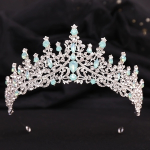 Diadème de cheveux de mariage personnalisé Amelia Diadème de mariée en cristal Couronne de diadème en argent Accessoires de cheveux de mariage Coiffures Bijoux de tête - Product Image 3