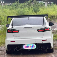 Alerón Trasero Tipo GT Wing Para Mitsubishi EVO, Spoiler Estilo GT Para Mitsubishi Lancer de Fibra de Carbono (160MM)