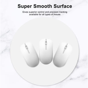 Manufacturer Custom Circle <b>Rubber</b> Mouse <b>Mat</b> ODM Diameter White Round Mouse Pad with <b>Non</b> <b>Slip</b> <b>Rubber</b> Base for Heat Press Printing - Product Image 5