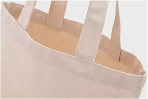 Sac en coton recyclé écologique avec logo personnalisé, motif lettres, taille moyenne, réutilisable, vente en gros, prix d'usine - Product Image 3